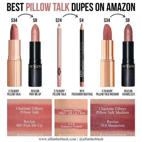 pillow talk lippenstift dupe|16 Charlotte Tilbury Pillow Talk Lipstick Dupes from。